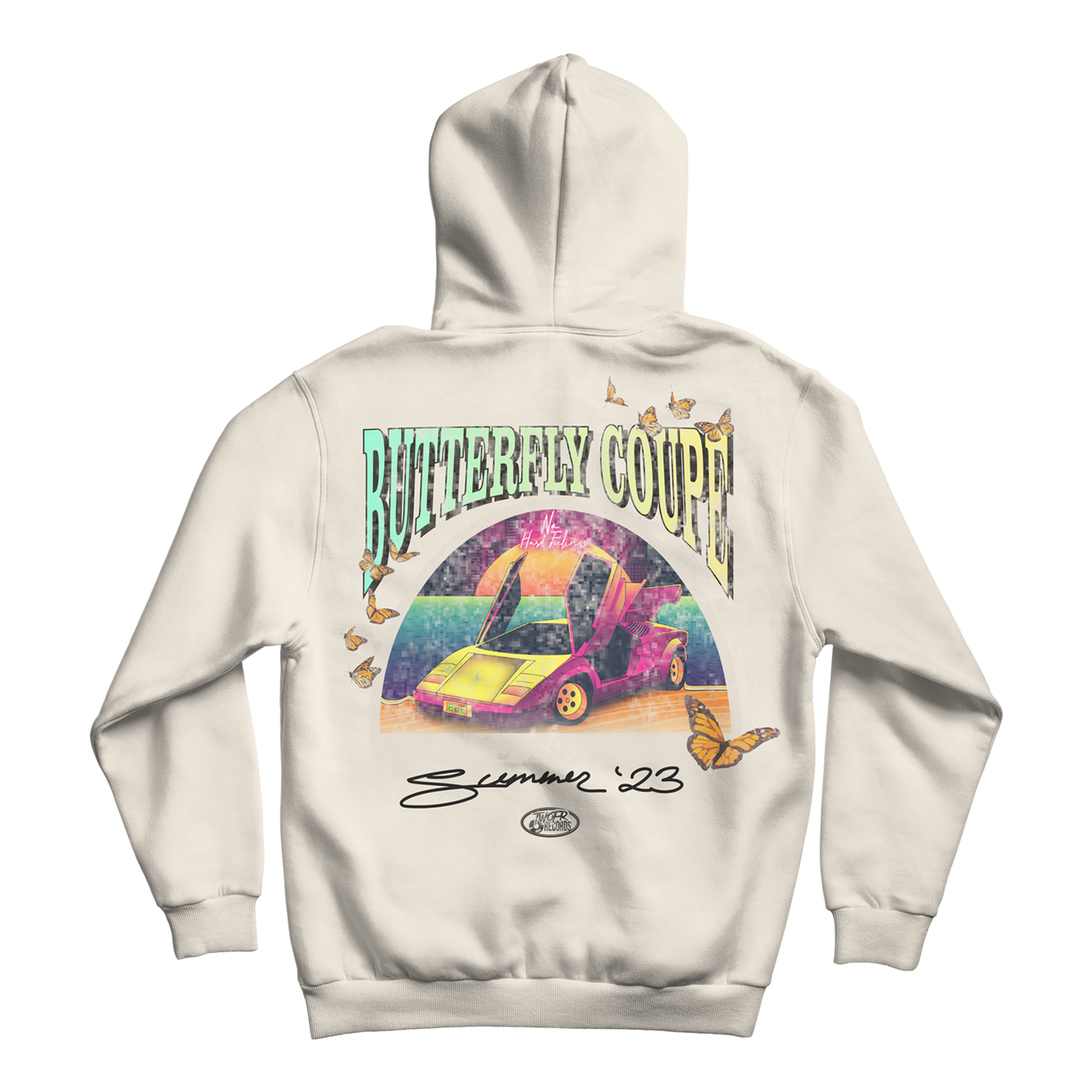 Butterfly Coupe Green Hoodie