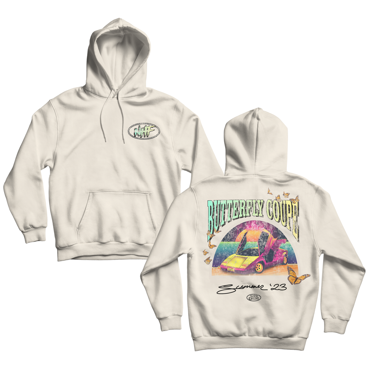 Butterfly Coupe Green Hoodie