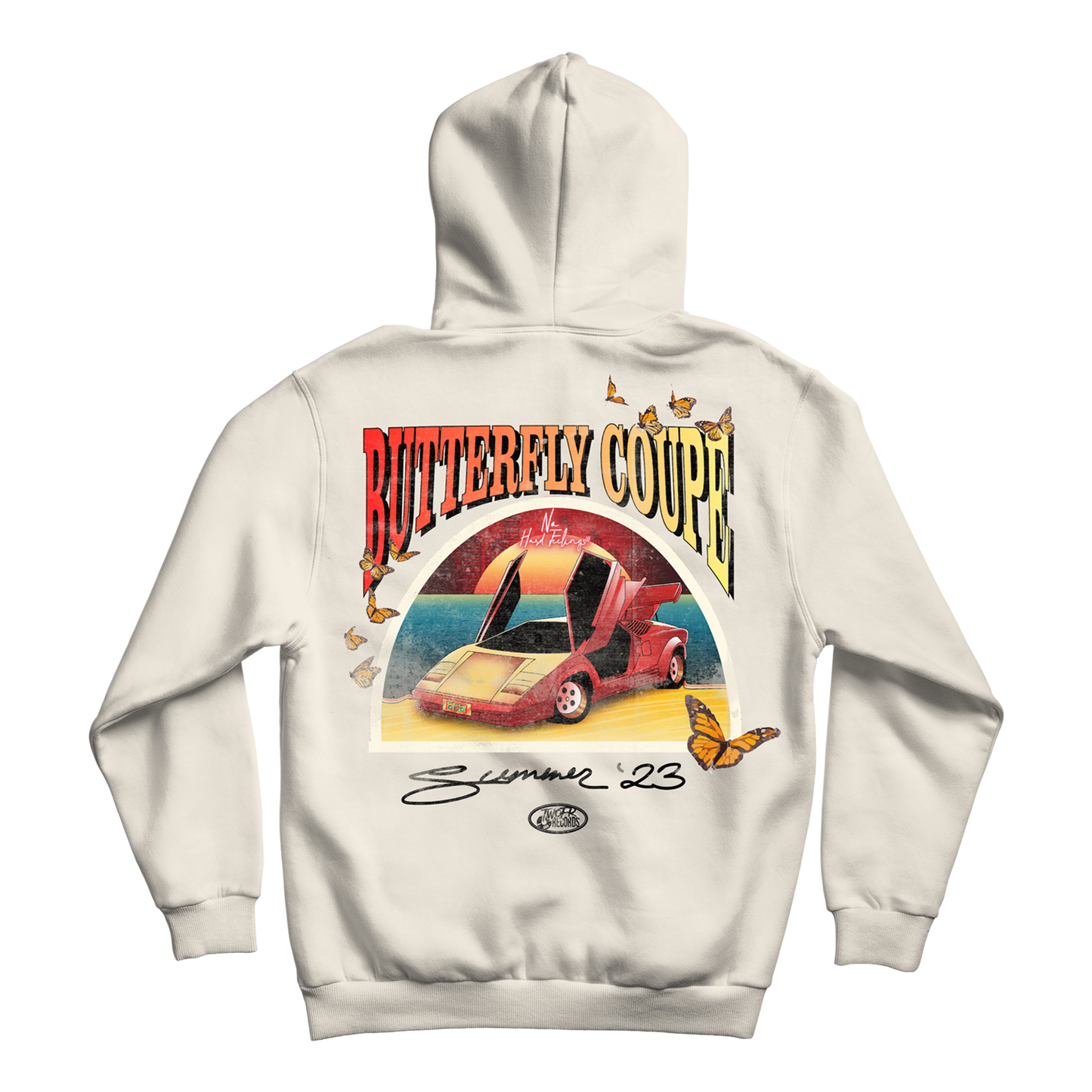 Butterfly Coupe Red Hoodie